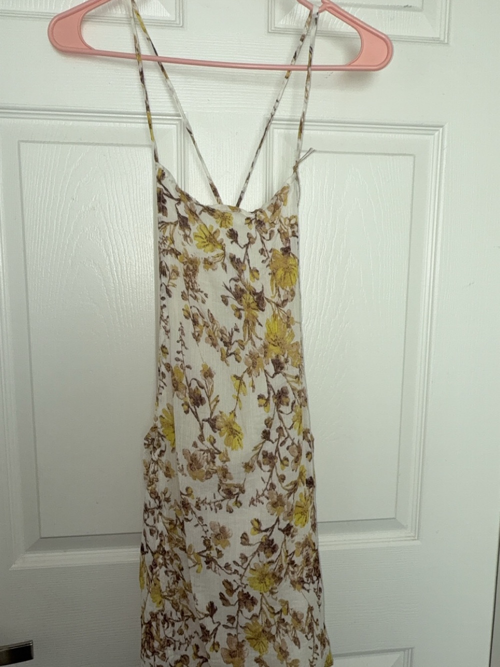 Urban Outfitters Yellow Floral Mini Dress